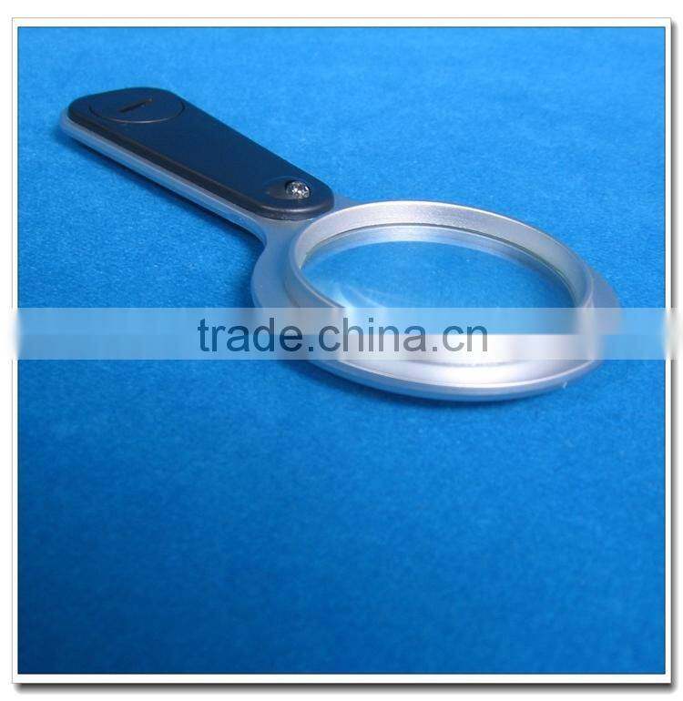 Plastic 3X handheld magnifier with Led Light