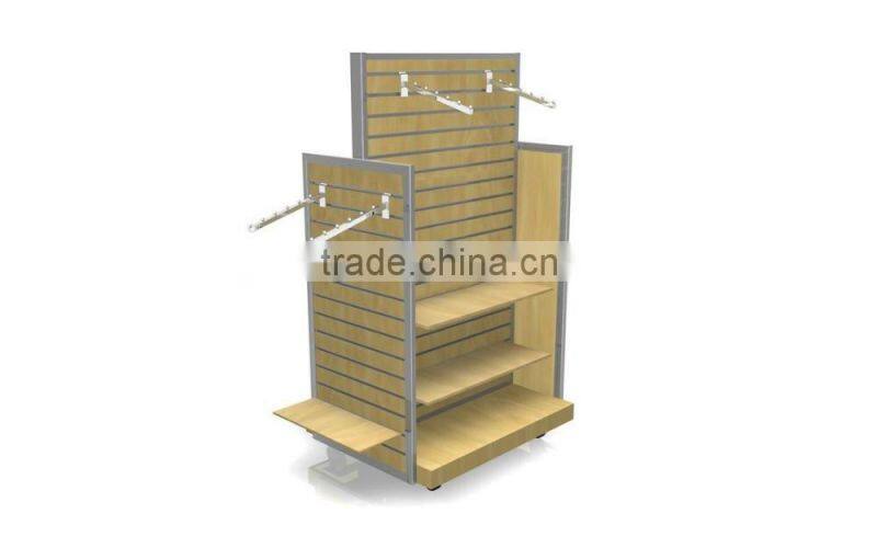 shelf dividers of solid wood display shelf for garment display