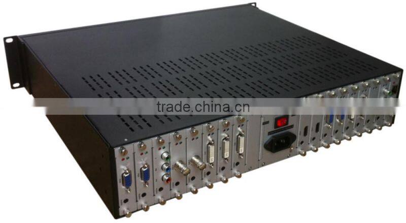 Hot selling 36*36 any resolution hybrid audio video byhrid matrix switcher