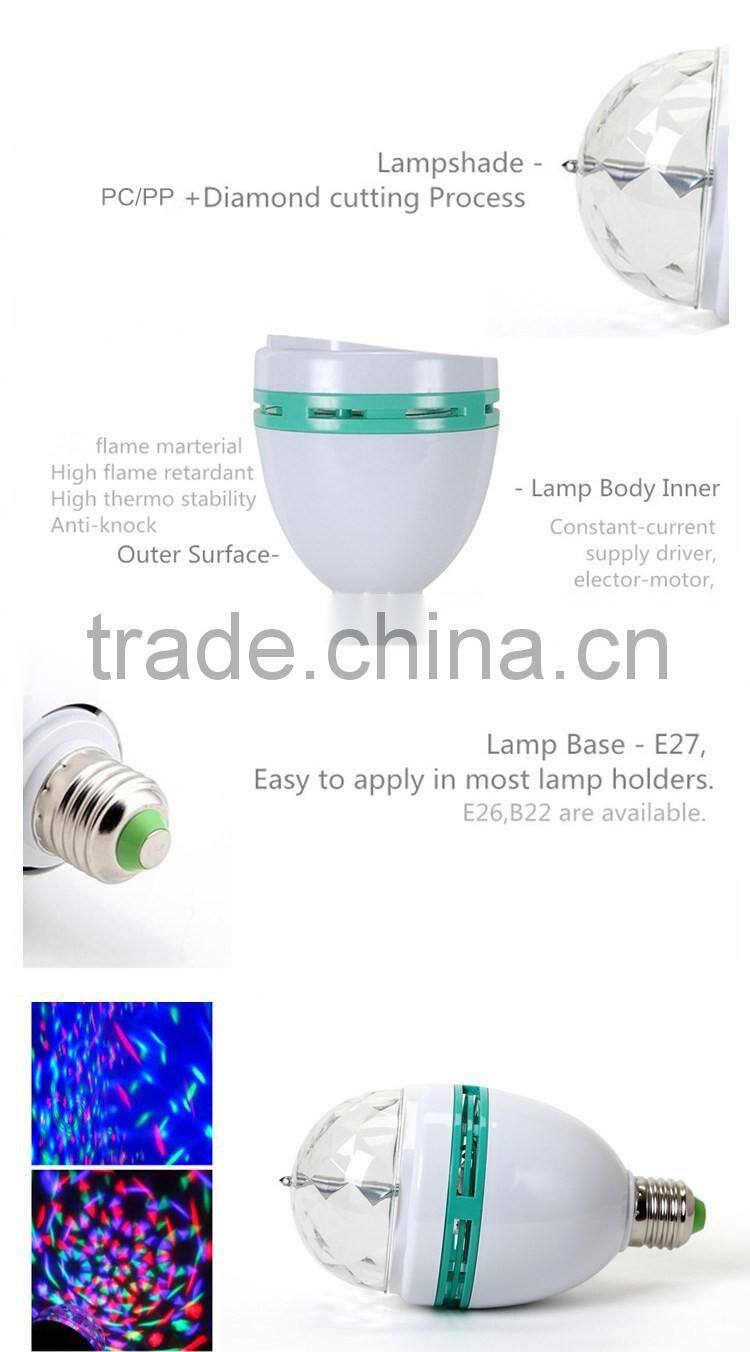 OEM Best Price Self-Rotating LED Disco Laser Light Bulb