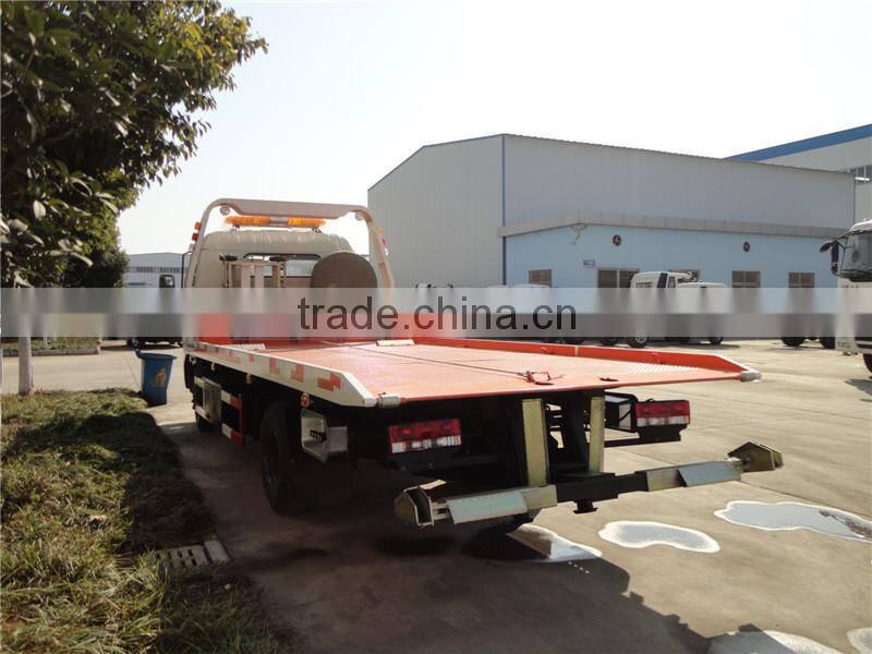 DFAC 4*2 china pickup automatic flatbed road wrecker flated truck dongfeng