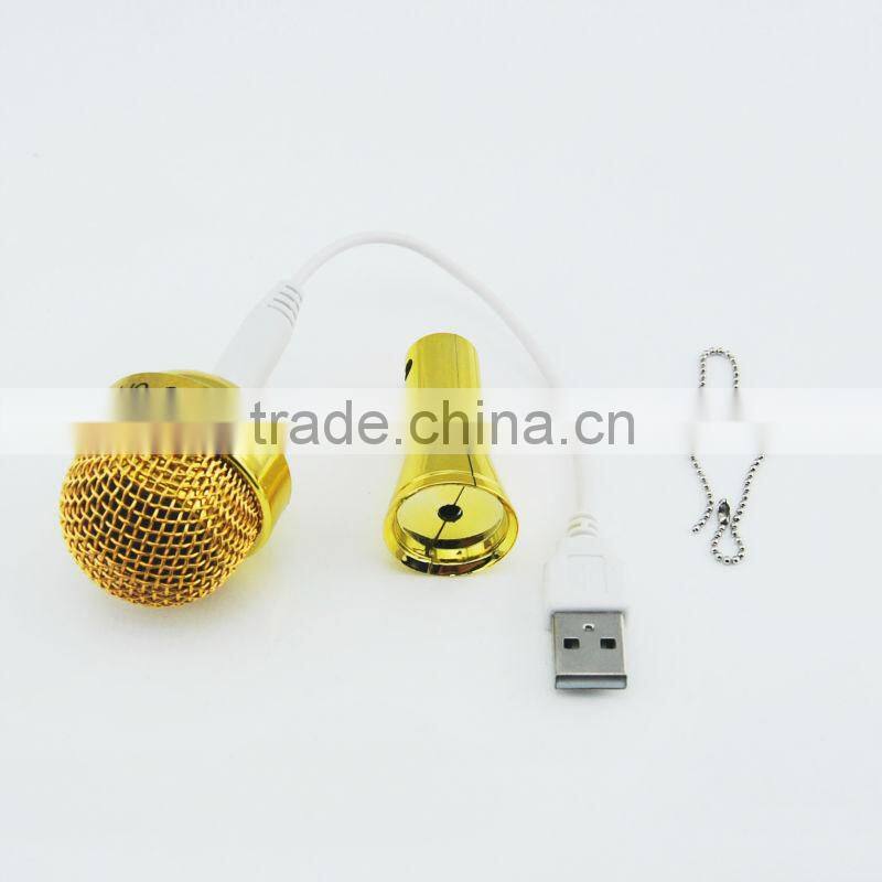 super mini microphone shape speaker with lithium battery