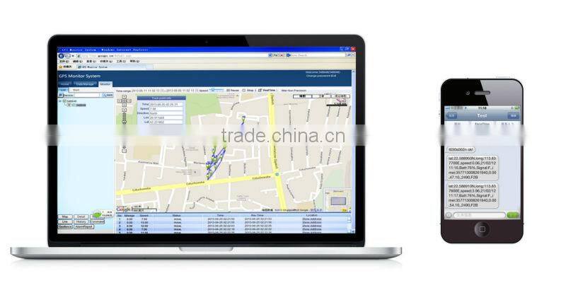 Shenzhen vehicle GPS alarm by mobile phone and software