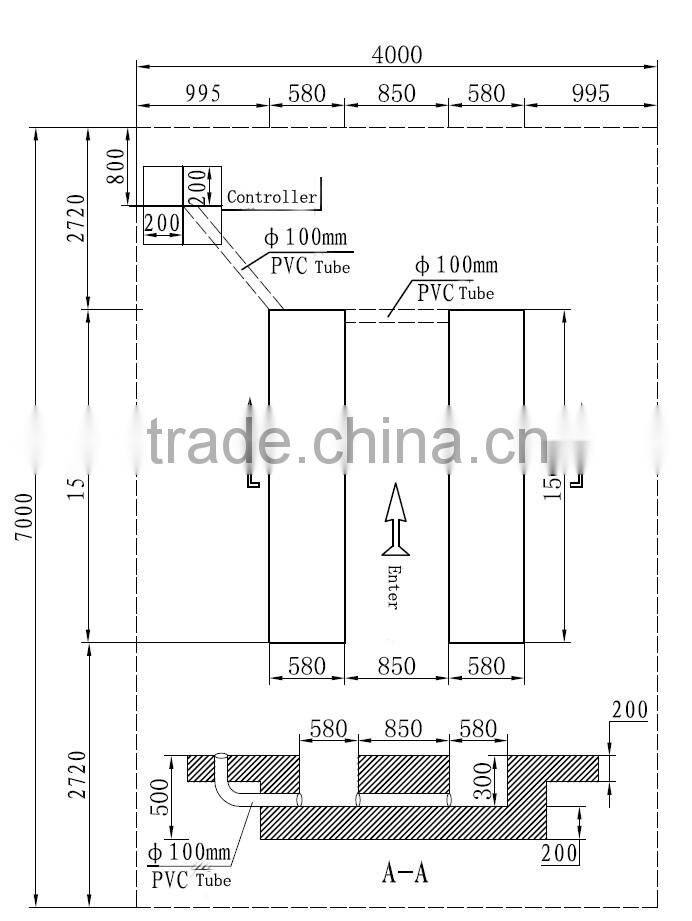 Four post car lift hydraulic pump system factory direct sales