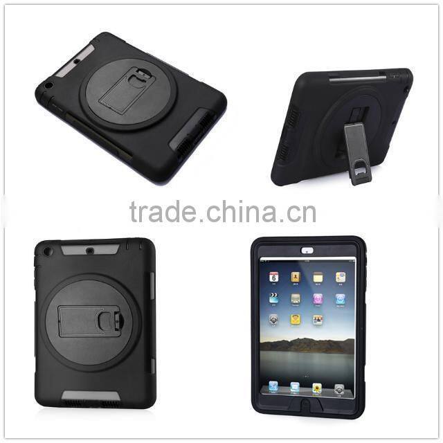 360 rotation ShockProof Heavy Duty Case With Touch Screen Stand for iPad Air