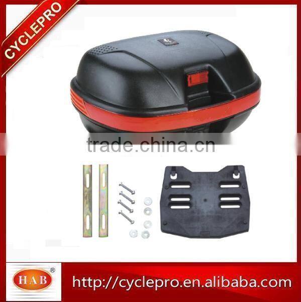 2016 hot sell OEM quality 35L PP Rear Luggage Box of Motorbike Motorcycle Tail Box wholesale Motorcycle Tail Box/ Tail Case/Bicy