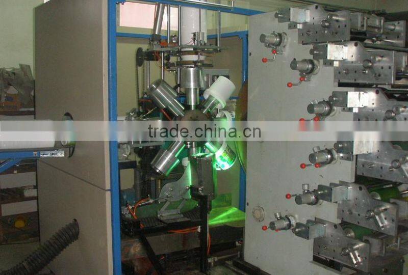 DAKE-350T plastic bucket offset printing machine with UV curing