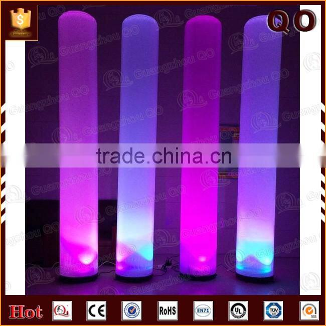 Alibaba China giant lighting tube color control wedding decoration inflatable pillar