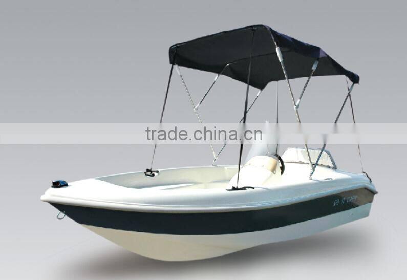 waterwish QD 12 open small fiberglass boat for fishing