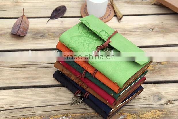 metal leaf decorating notebooks with 6 metal rings binder
