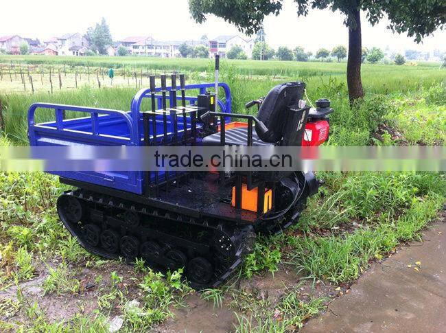 1000kg diesel engine mini rubber tracked carrier