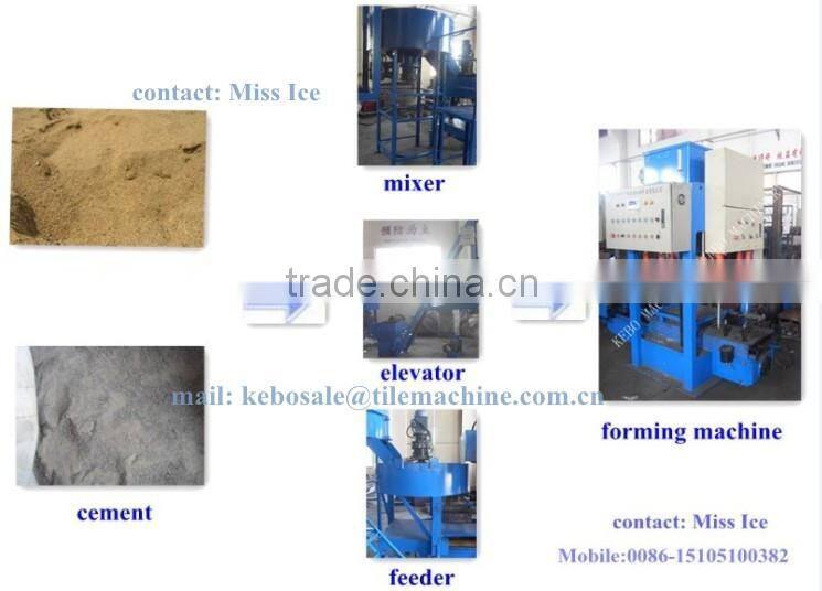 KB-125C cement material automatic roof tile plant
