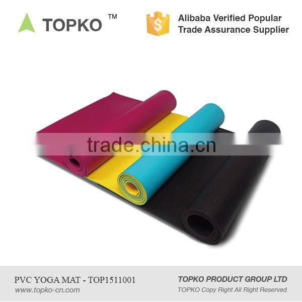 2016 TOPKO Hot Sale Eco - Friendly Anti-slip Custom High Density Yoga Mat