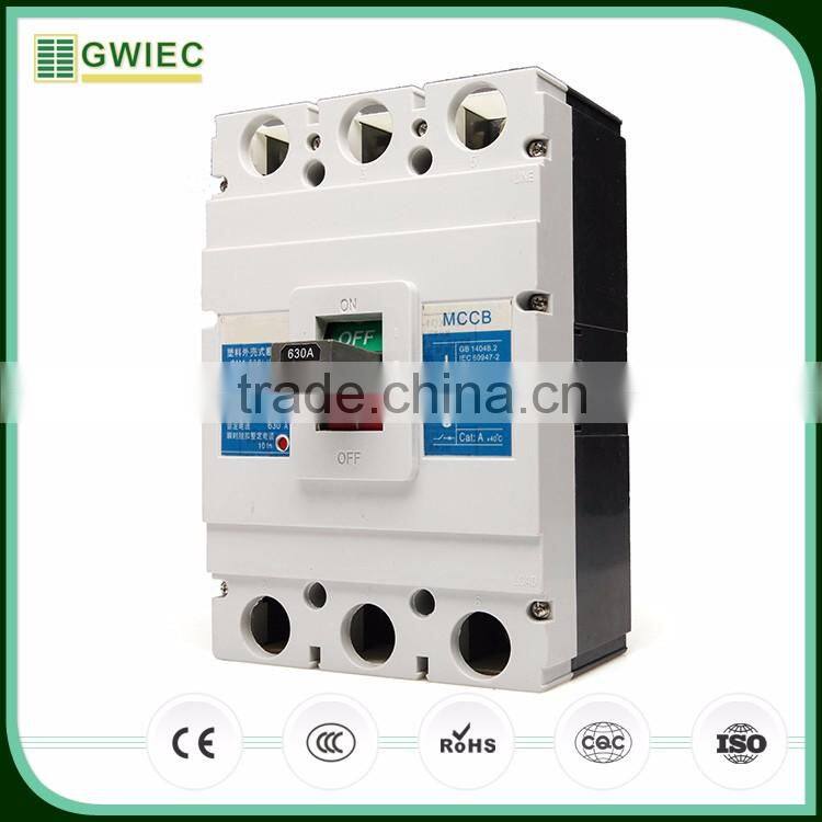 GWIEC China Products 250Amp MCCB 3 Pole 4 Pole New Types Molded Case Circuit Breaker