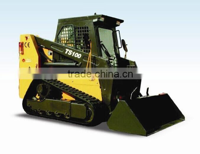 China skid steer loader for sale TS100 Cummins diesel engine Imported hydraulic system hot sale