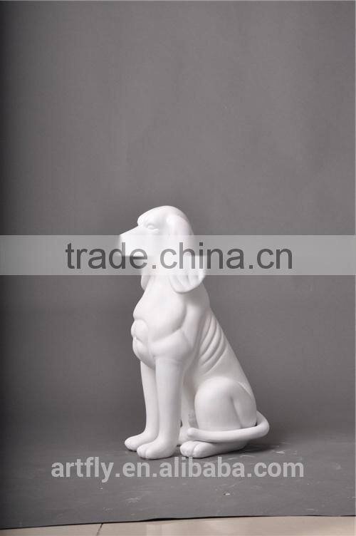 fiberglass dog statue display, dog mannequin