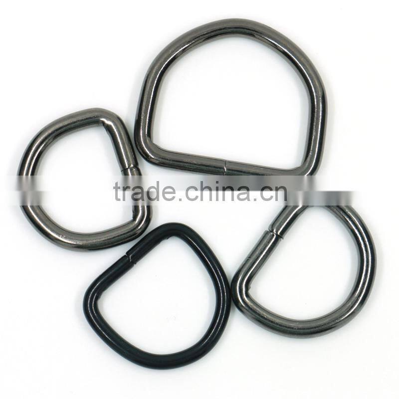 Wholesale heavy duty iron wire welded d ring for golf bags