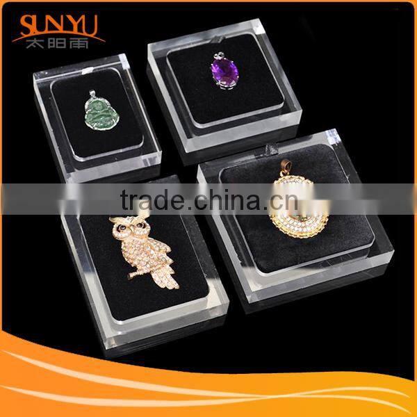 acrylic jewelry diamond packing box with lid