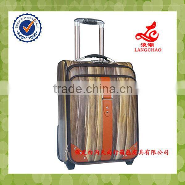 high quality PU luggage set from Baigou China