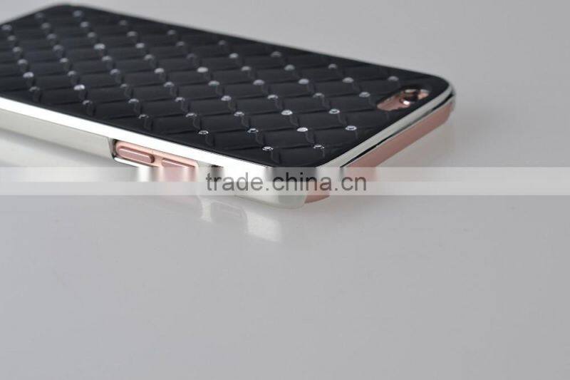 Perfect silicone seting diamond cell phone case for iphone 6 series