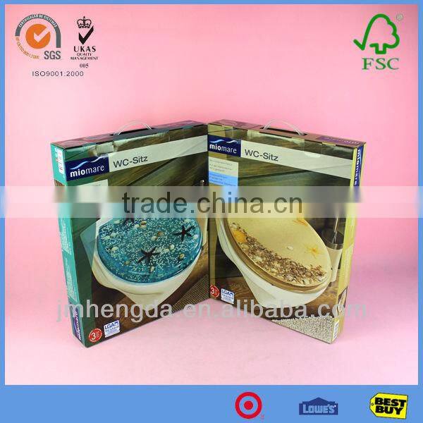 Heavy Duty Advanced Packaging Paper Box With Carry Handles