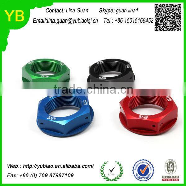 Custom no standard anodized cnc aluminum nuts from china supplier ISO9001 Passed