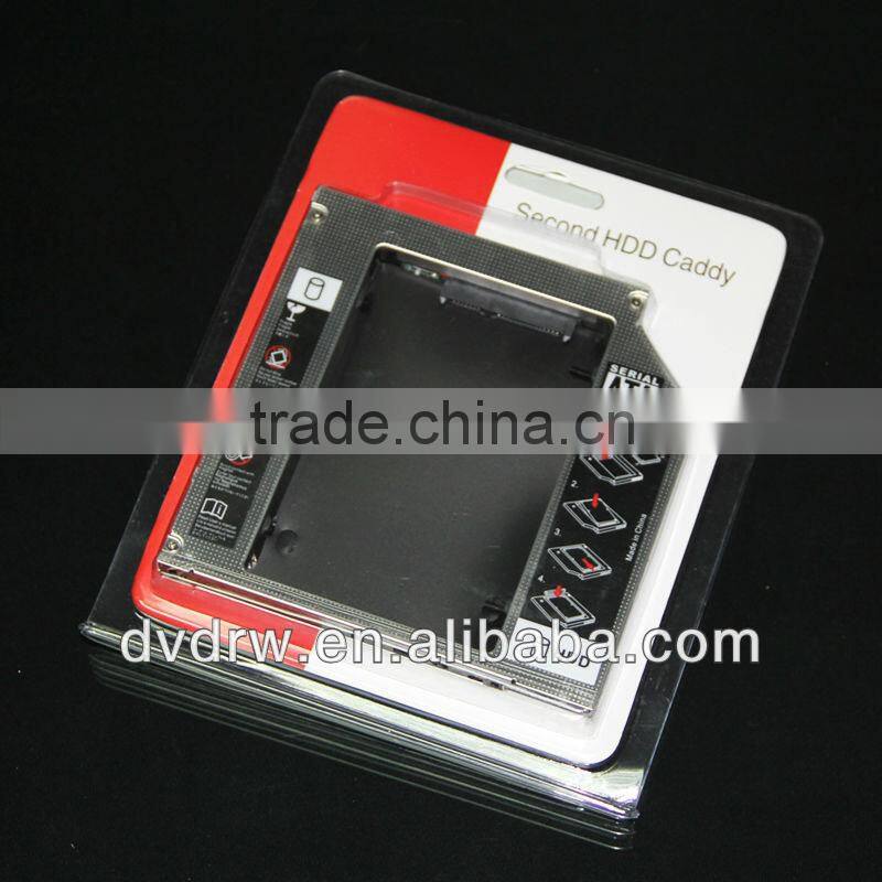 2.5" SATA 2nd Optical Bay Hard Drive Enclosure HDD Caddy for 12.7mm universal CD/DVD-ROM