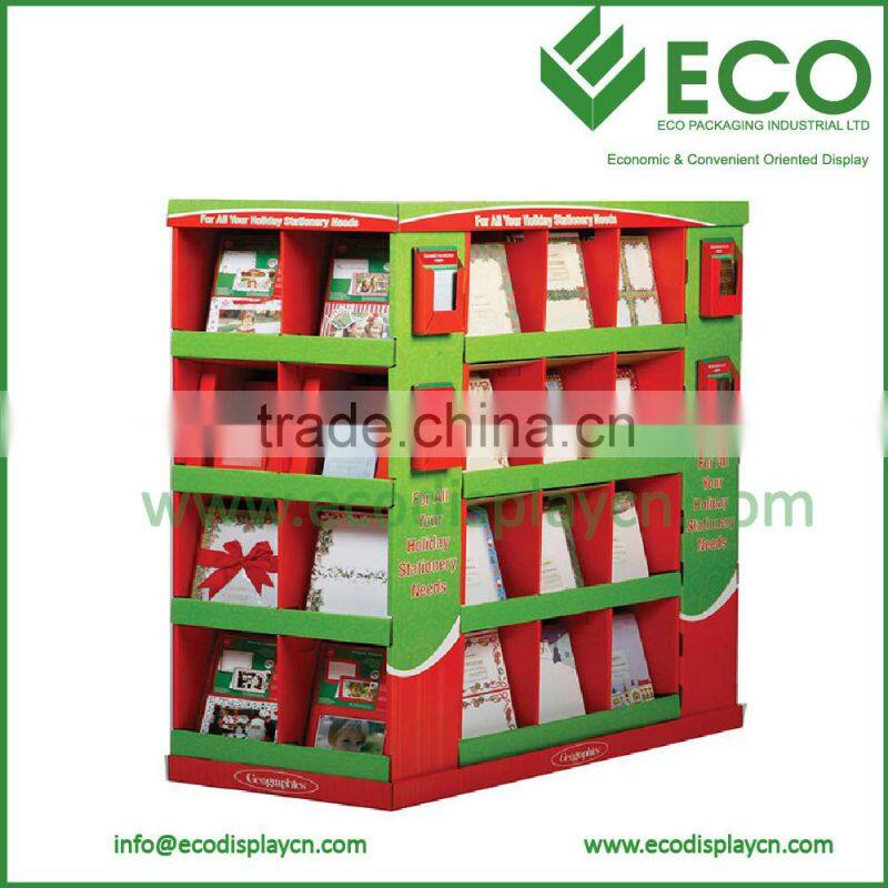 New Design cardboard pallet stand floor display sign for books