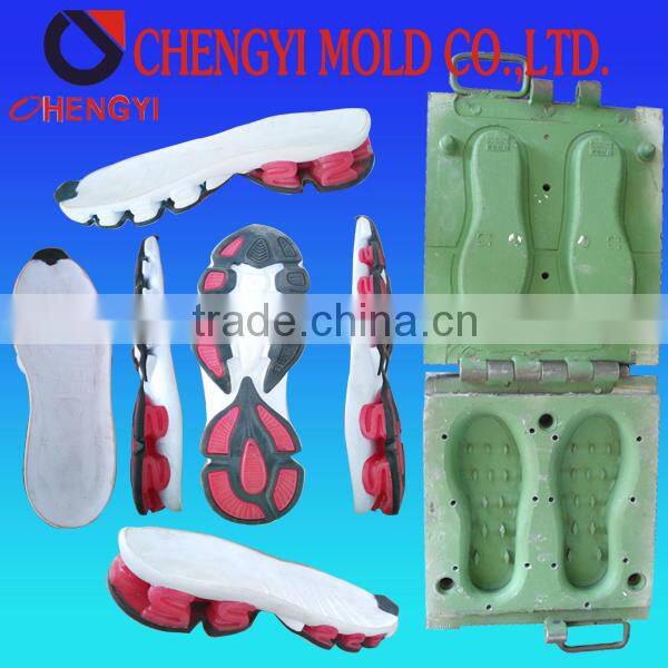 low price quick delivery rubber shoe sole cover insert molding pvc shoes heels jelly mould