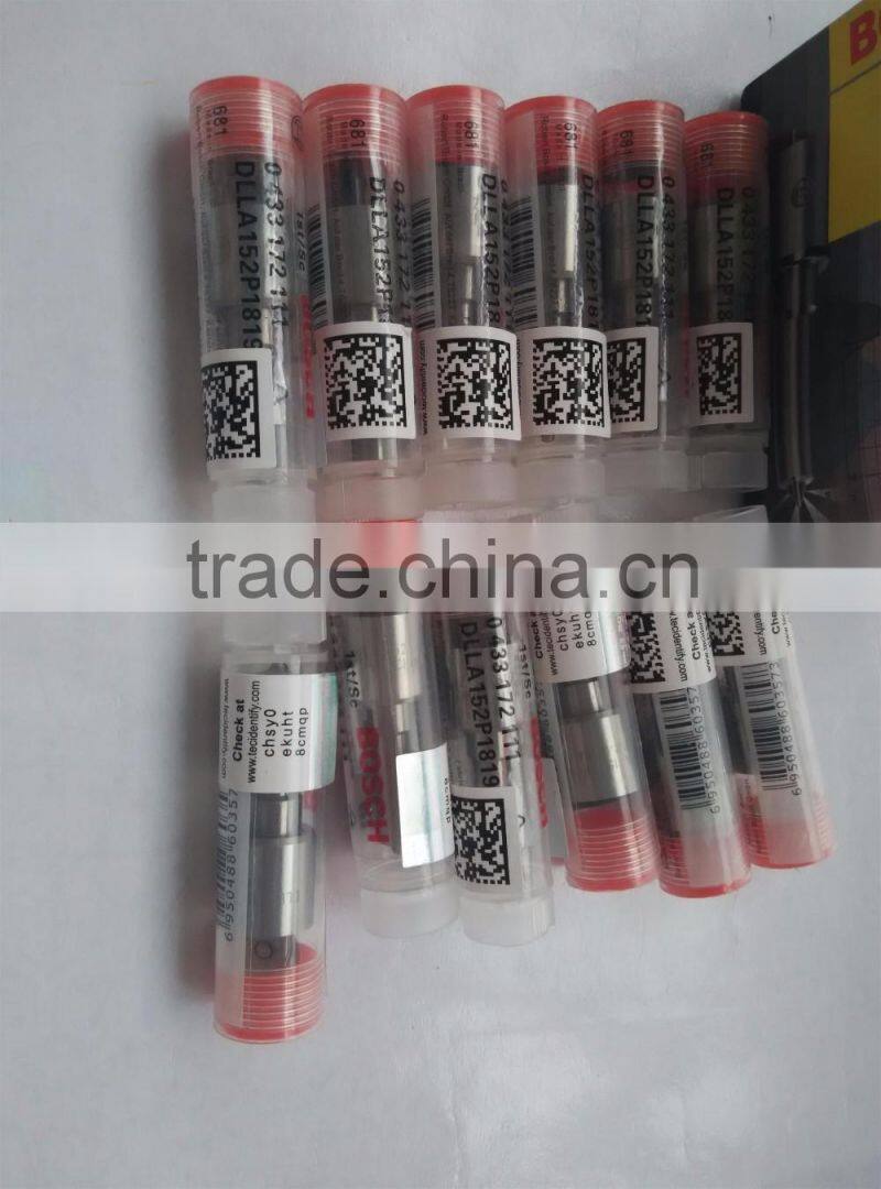High quality and best price diesel engine boschs injector nozzle DLLA152P1819 dlla152p1819