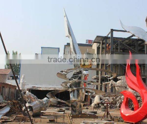 Outdoor Modern 304 Stainless Steel Sculpture for Garden Decoration