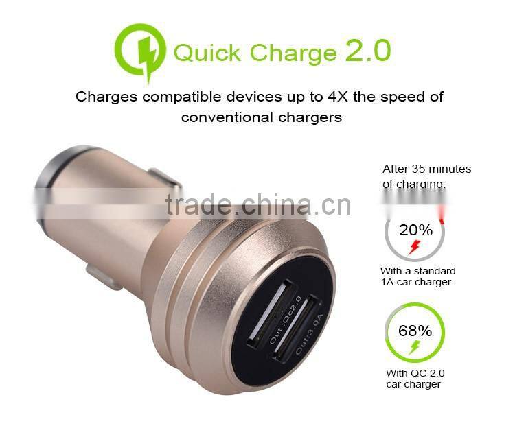 private label qc3.0 3.6v to 12v universal car charger