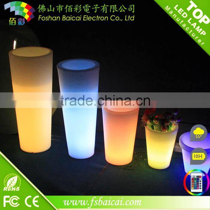 European classical LED decoration garden pot / Waterproof Outdoor LED flower pot/led illuminated flower vase
