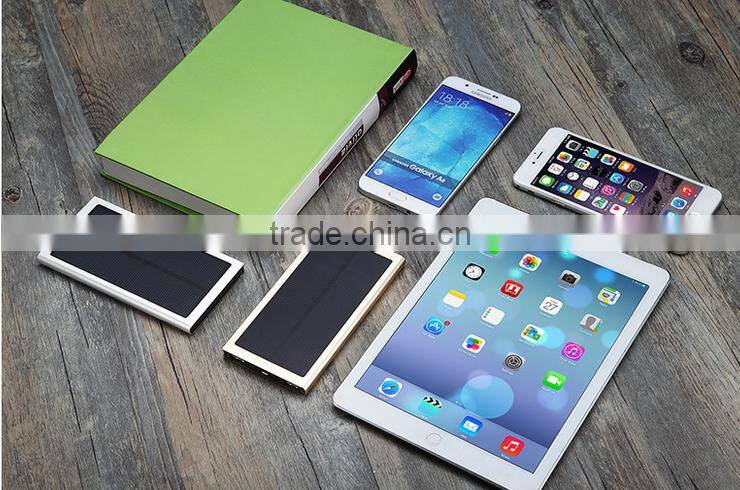 solar power bank 10000mah mobile phone charger