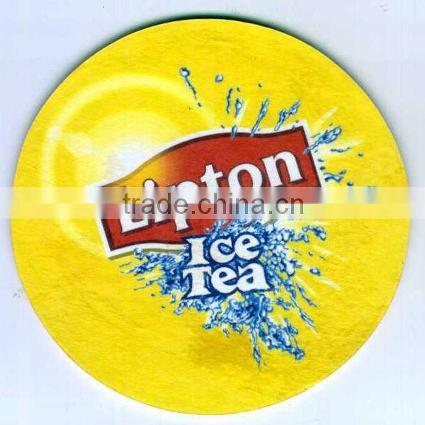 hot sale cheap custom absorbent paper coaster from china
