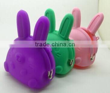 Wholesale high quality cute silicone coin bag
