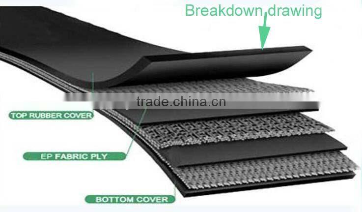 coal mine industrial rubber flame conveyor belt ep200
