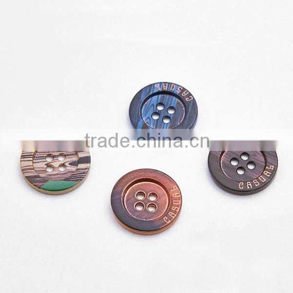 Wholesale colorful 4 holes sewing type shirt button