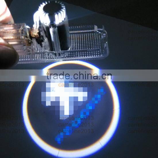 auto accessory led logo light for peugeot 206 307 407 207 car door logo light from supplier