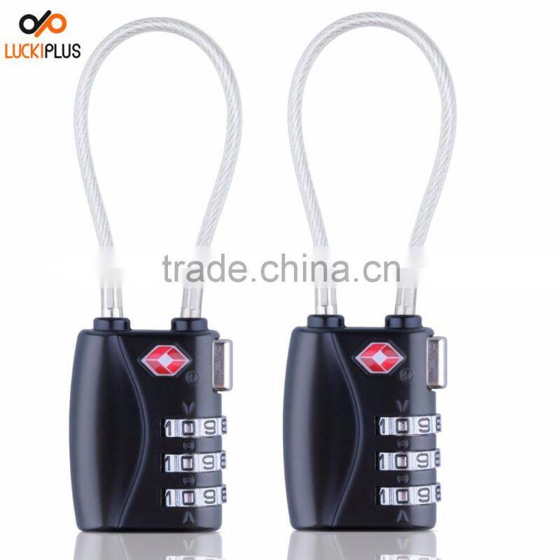 Luckiplus Luggage Locks Combination Password Locks Padlocks TSA Approved 3-Digit Blue