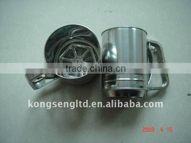 colorful plastic flour sifter