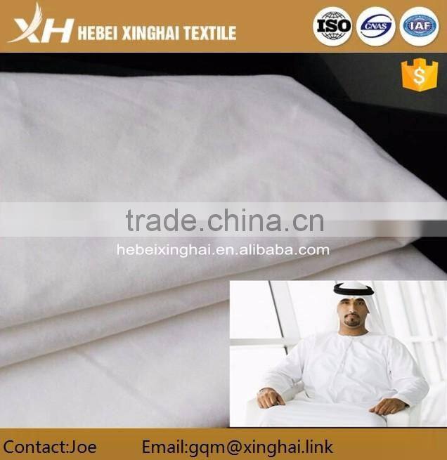 arab white fabric 48*48 133*76 for arab thobe