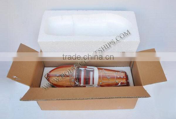 RIVA AQUARAMA SPEED BOAT, WOOD CRAFTS OF VIETNAM - MODEL SHIP HANDMADE