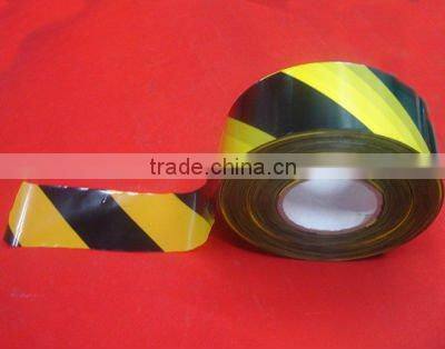 PE floor warning tape white/red color without glue