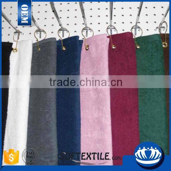 sex Soft Customized gym towel with zip pocket including embroidery