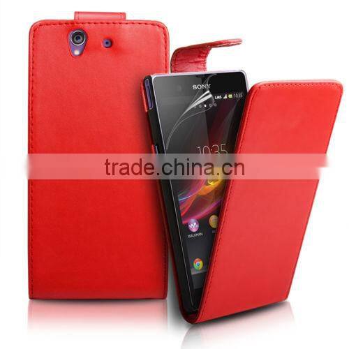 PU Flip Case For Sony Xperia Z,Sony Xperia Z Case,Xperia Z Flip Case