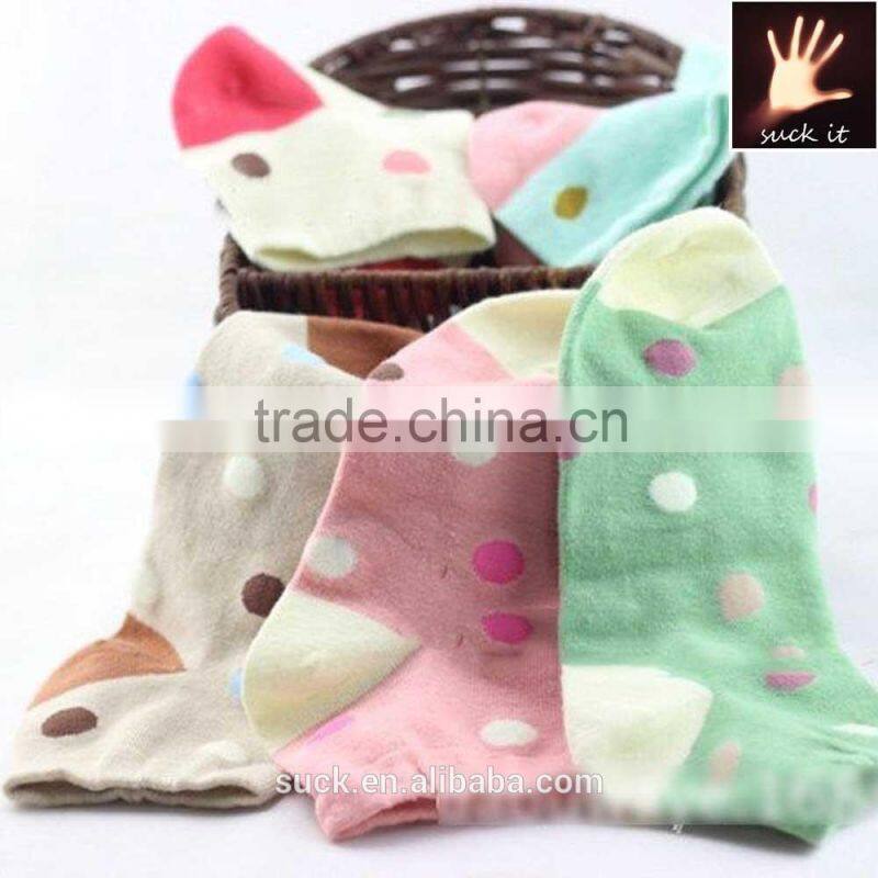 pretty Candy Color Fashion Dots peachyforum cute teenage girls ankle socks
