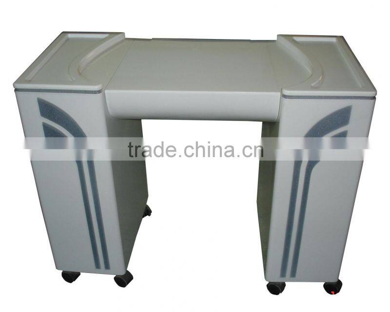 Beauty salon glass vintage manicure table/ superior quality nail table