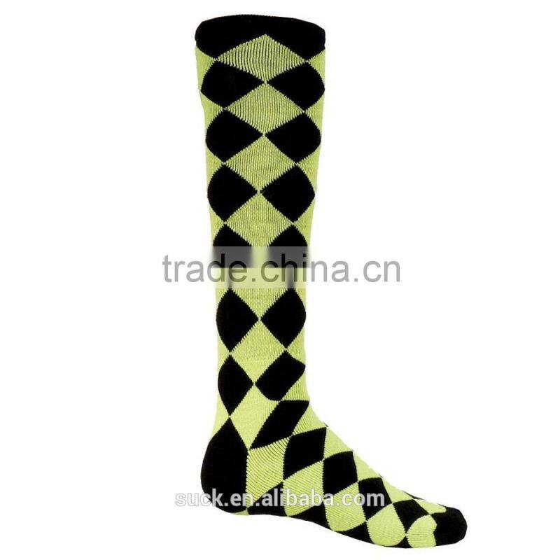 2015 high quality china manufacturer custom professional sport long Horse riding socks with own logo