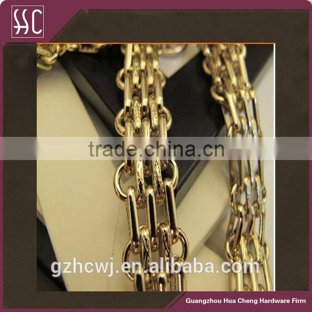 1.7cm width bag chain,fancy design metal chains for handbag decoration,strong handbag chains in Guangzhou